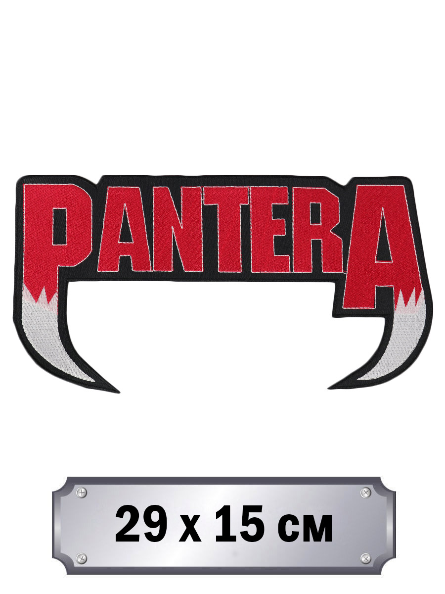 Термонашивка на спину Pantera красная - фото 2 - rockbunker.ru