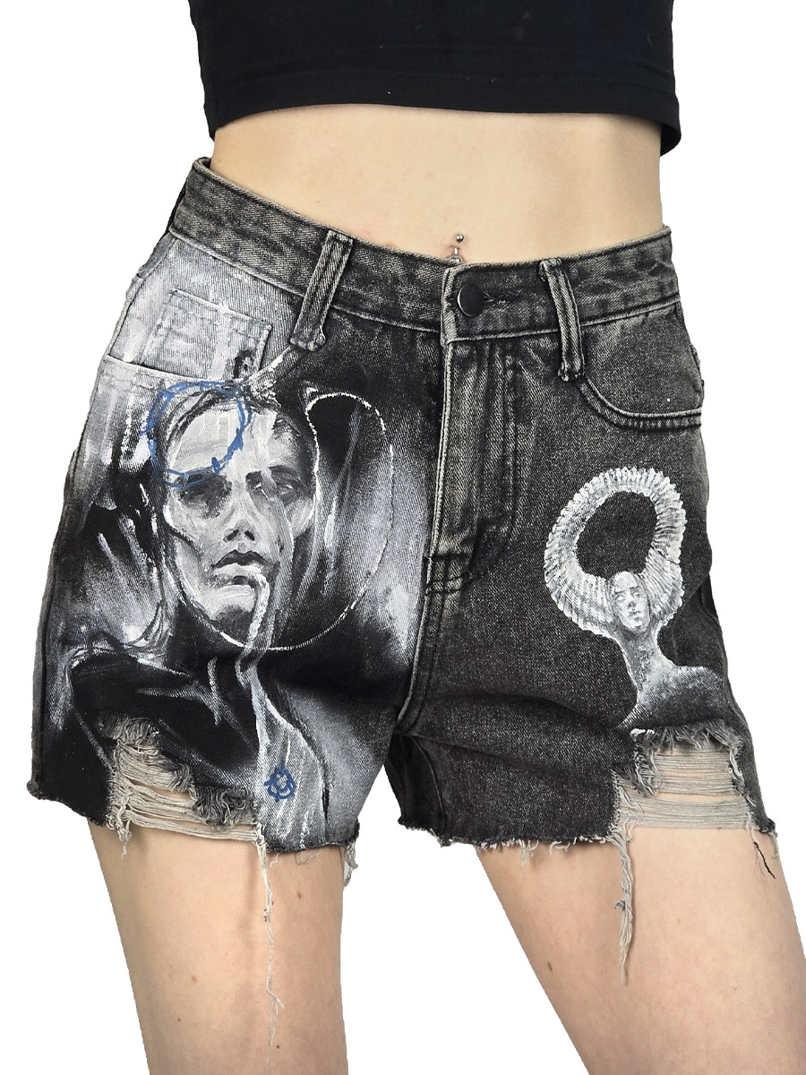 Шорты кастомные Melancholy - фото 1 - rockbunker.ru