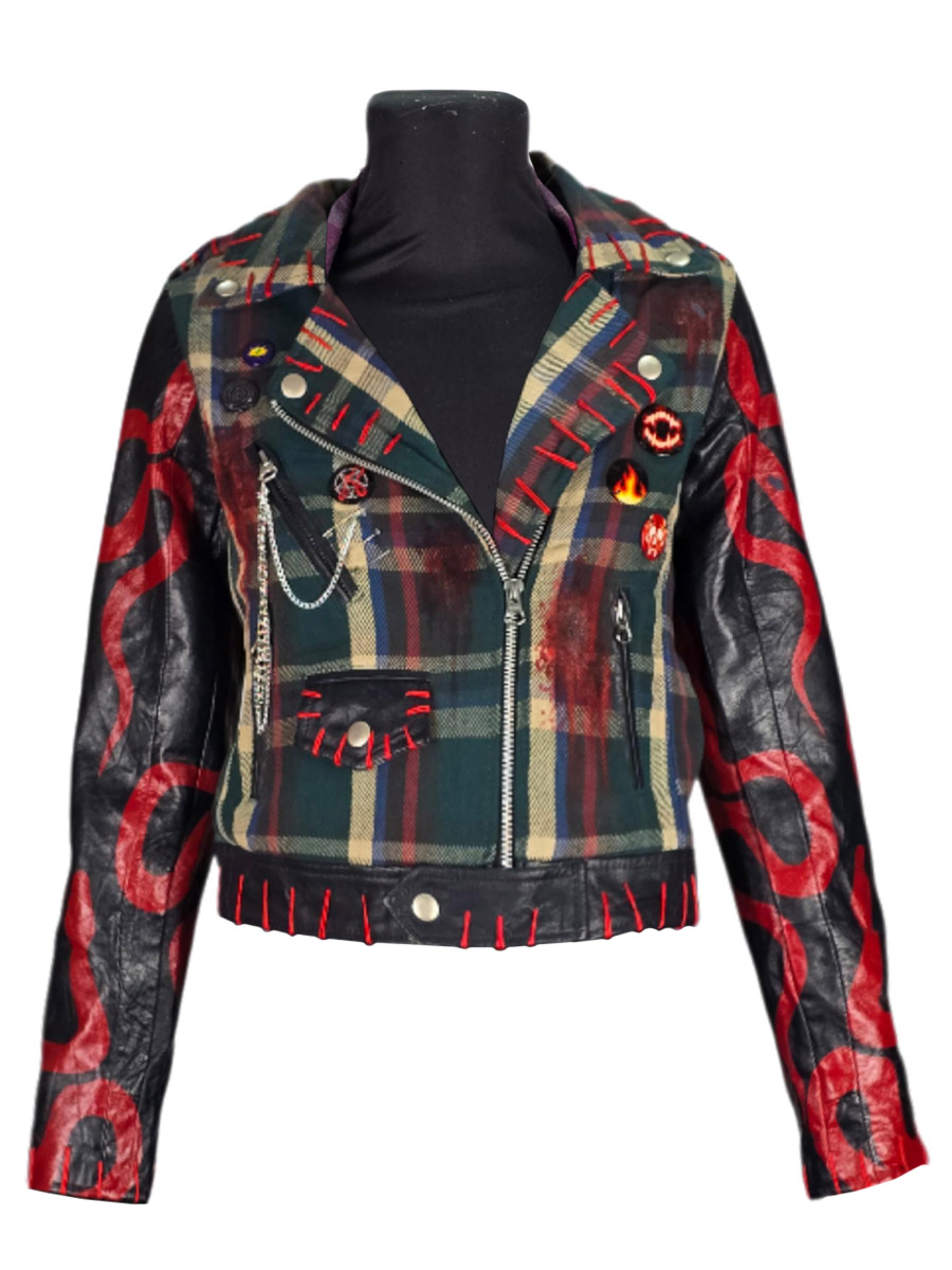 Куртка клетчатая кастомная Metal - фото 1 - rockbunker.ru