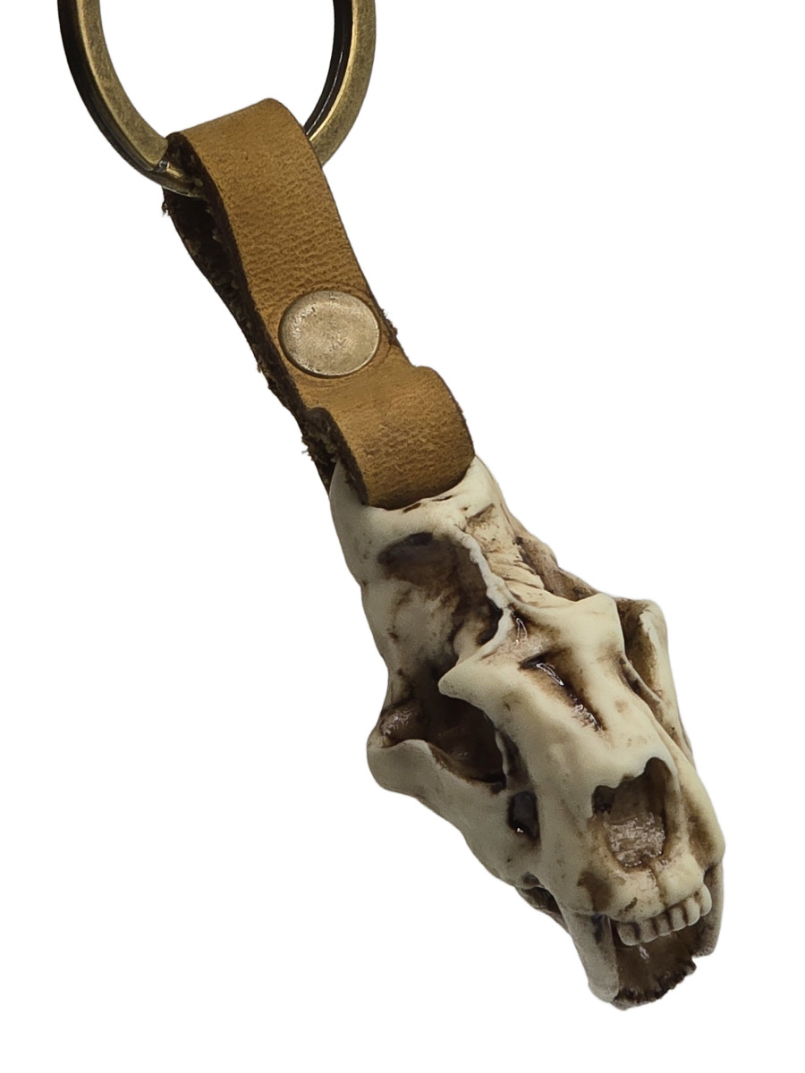 Брелок Череп Саблезубого Тигра - фото 1 - rockbunker.ru