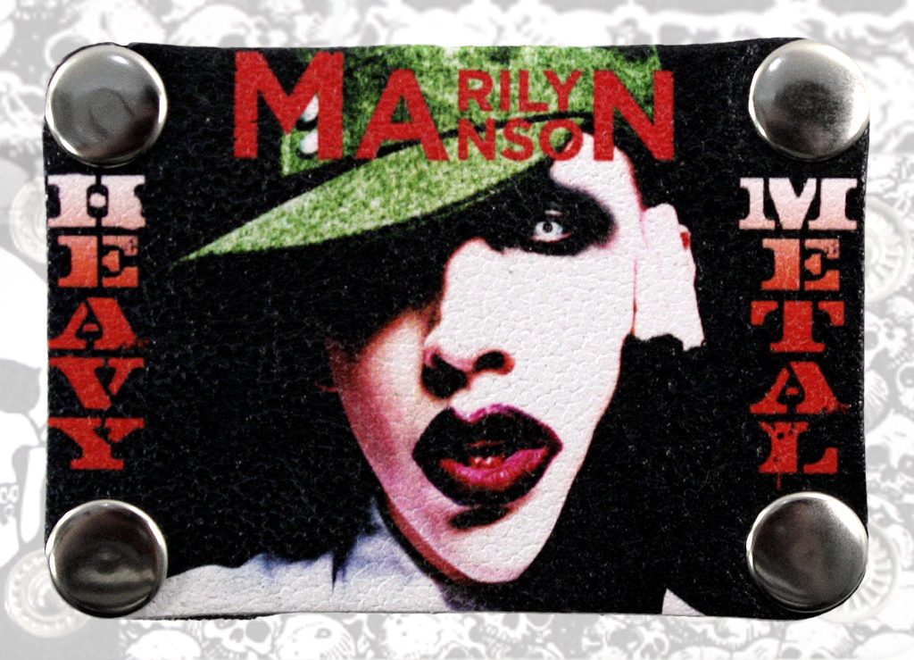 Накладка на браслет RockMerch Marilyn Manson - фото 1 - rockbunker.ru