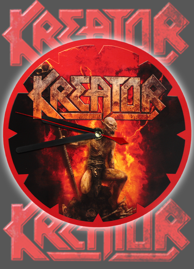 Часы настенные RockMerch Kreator - фото 1 - rockbunker.ru