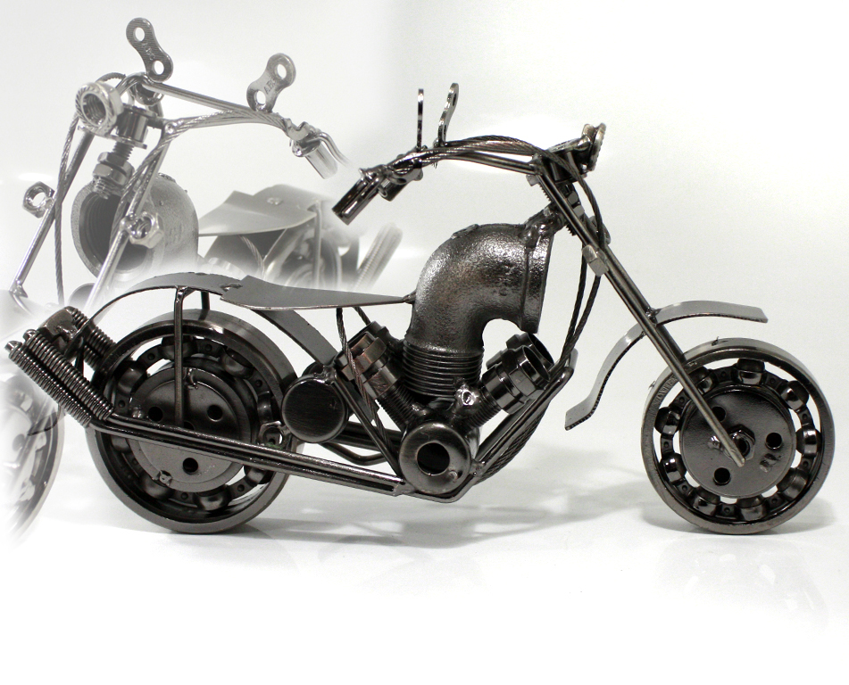 Сувенирная модель Мотоцикл ручной работы МРС015 - фото 1 - rockbunker.ru