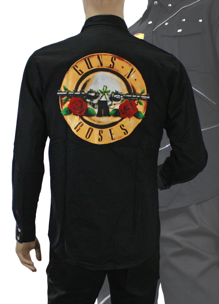 Рубашка Guns N Roses логотип - фото 3 - rockbunker.ru