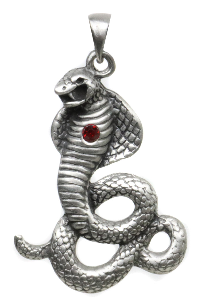 Кулон Змея с камнем КНХ286 - купить в интернет-магазине RockBunker.ru