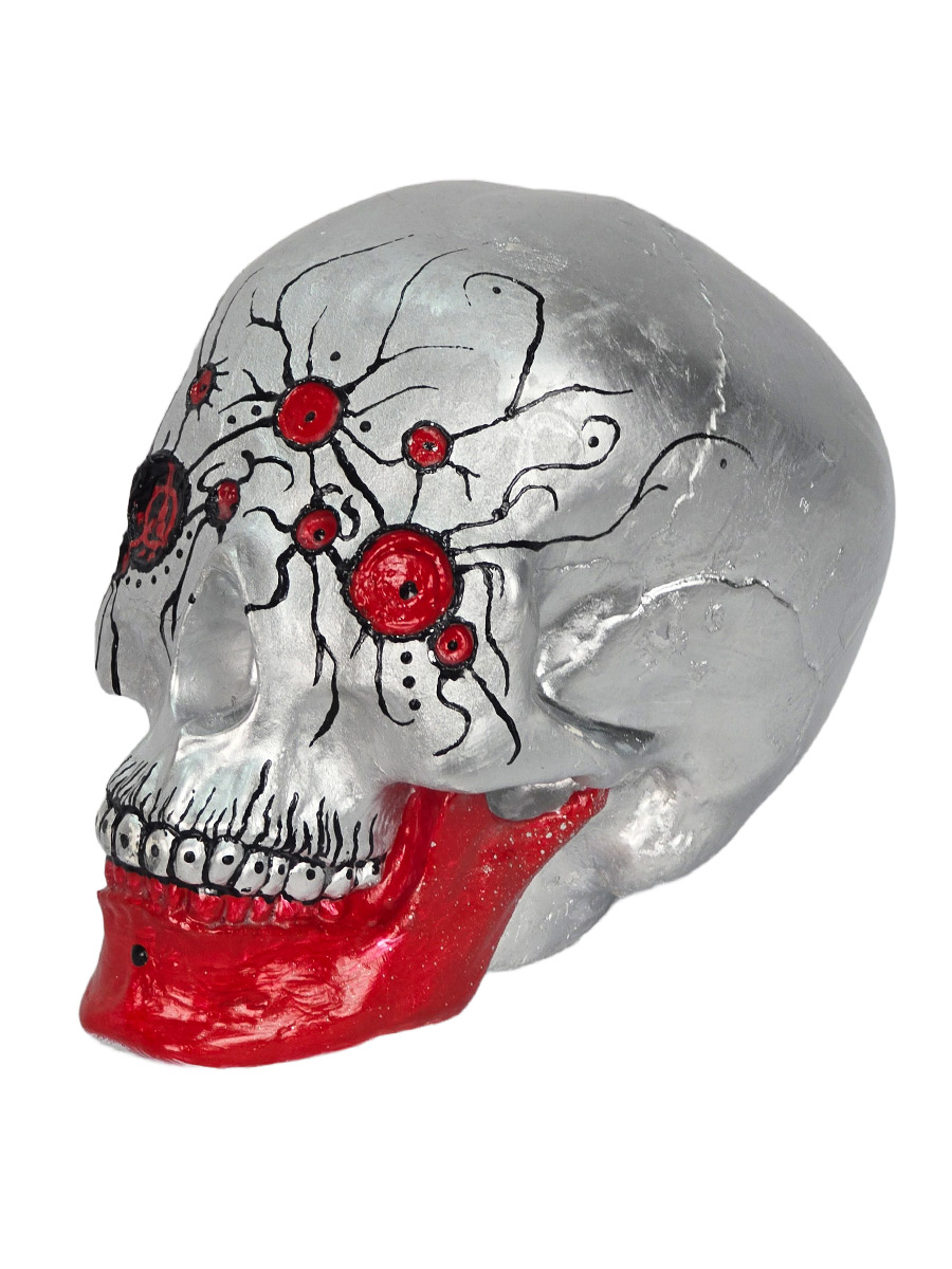 Череп Декоративный Кибер Псих - фото 2 - rockbunker.ru