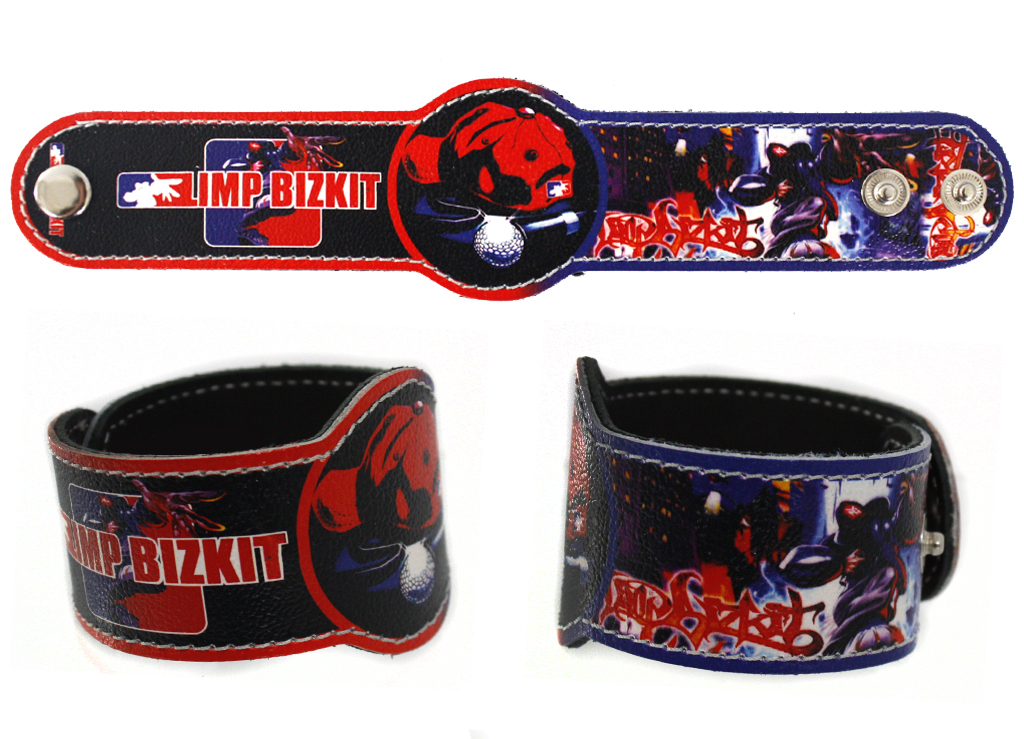 Фан-браслет кожаный RockMerch Limp Bizkit - фото 1 - rockbunker.ru