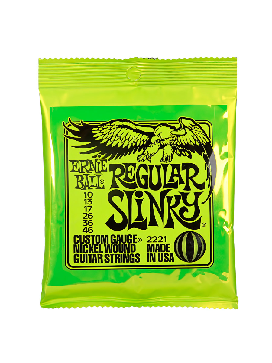 Струны для электрогитары  Ernie Ball  2221 Nickel Wound Slinky Regular 10-46  - фото 1 - rockbunker.ru