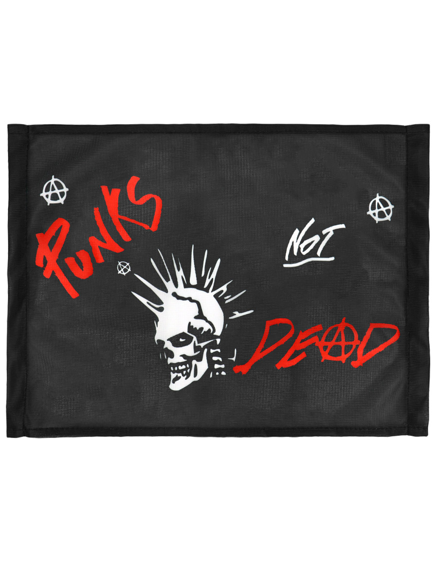 Флаг автомобильный Punks not Dead - фото 2 - rockbunker.ru