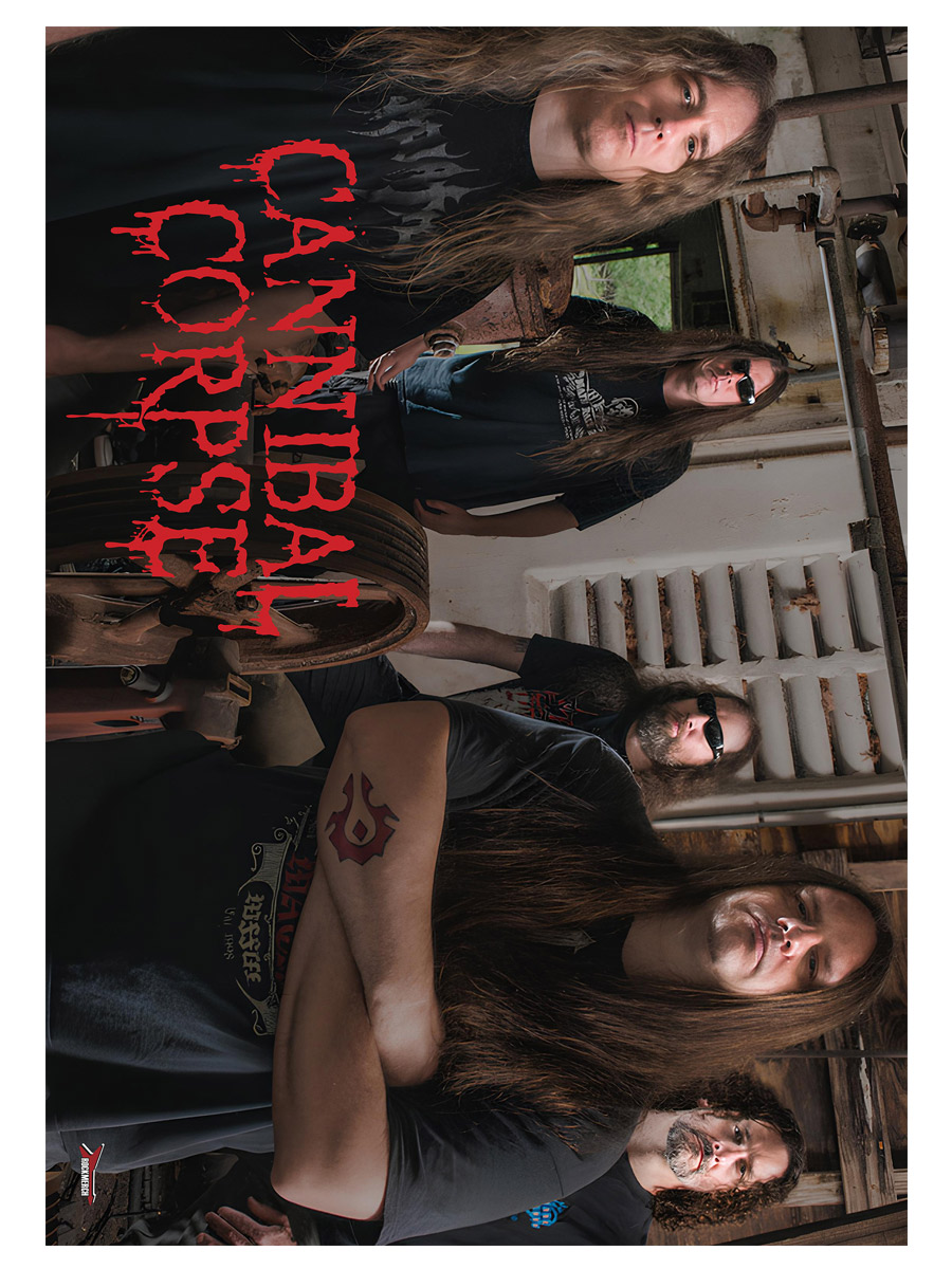Плакат самоклеющийся на стену Cannibal Corpse - фото 1 - rockbunker.ru