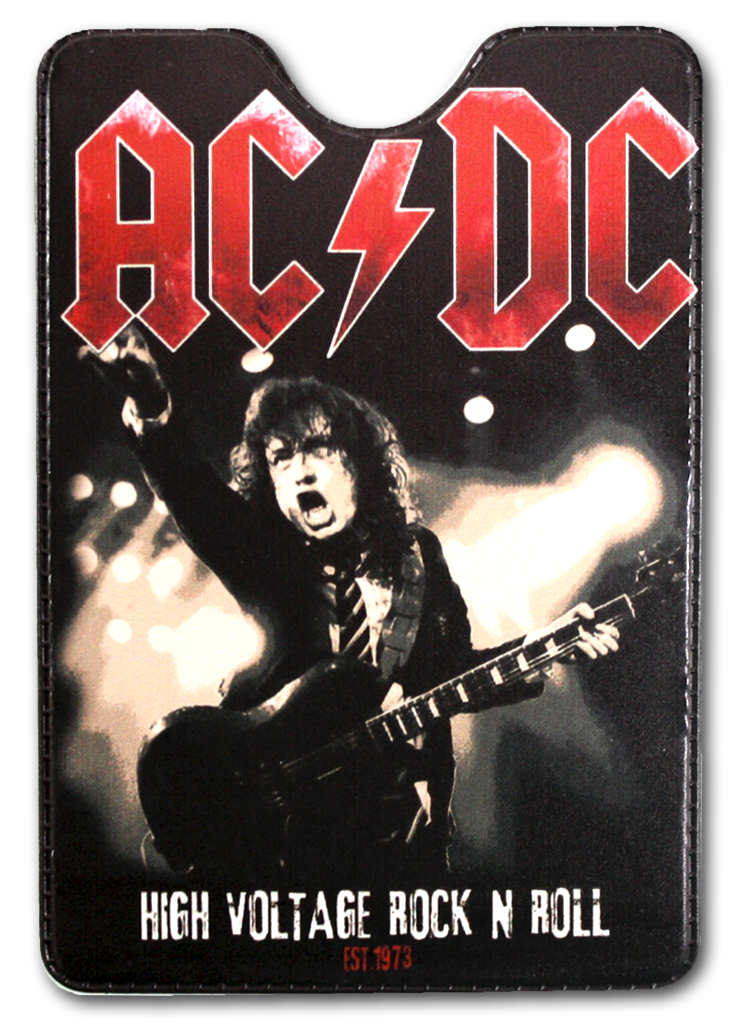 Обложка для проездного RockMerch AC DC High voltage Rock n Roll - фото 1 - rockbunker.ru