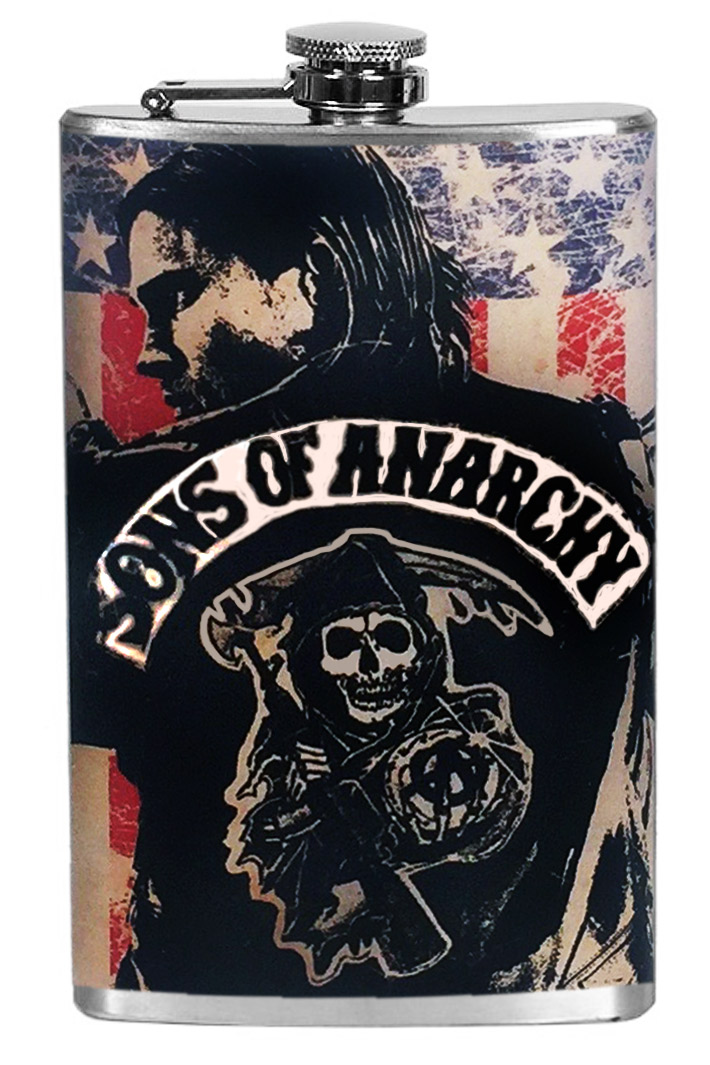 Фляга Sons Of Anarchy 9oz - фото 1 - rockbunker.ru