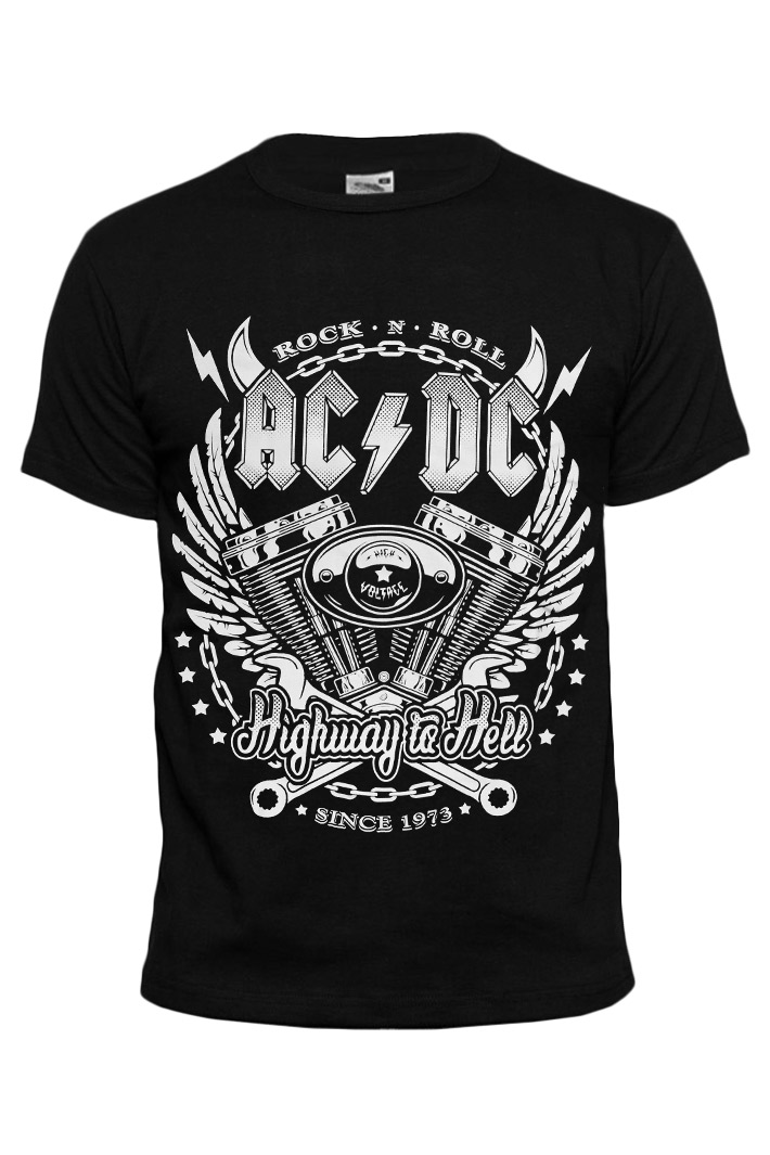 Футболка AC/DC since 1973 чёрный - фото 1 - rockbunker.ru