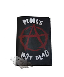 Обложка на паспорт Punks not Dead кожаная - фото 2 - rockbunker.ru