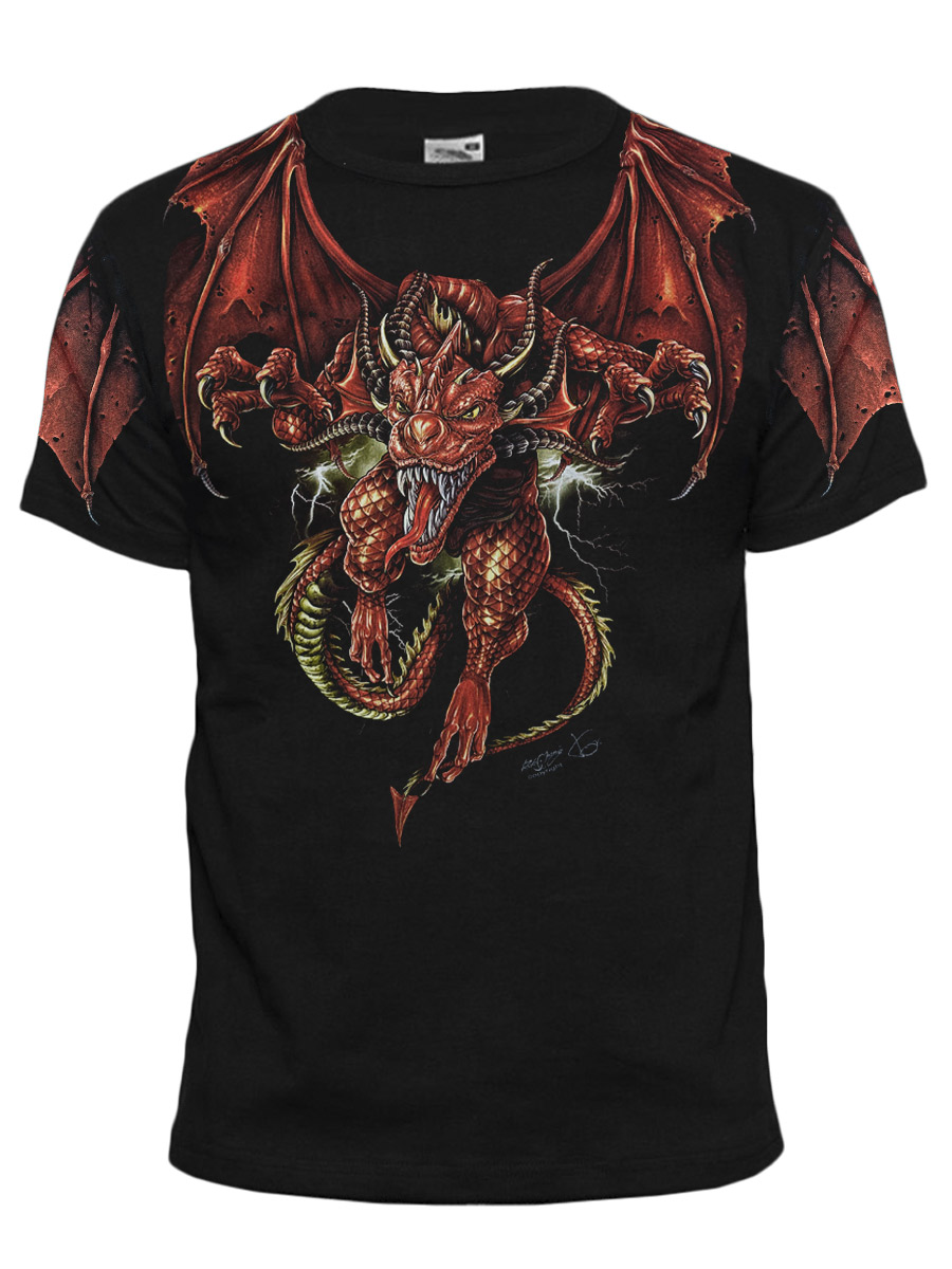Футболка Rock Chang Красный Дракон - фото 1 - rockbunker.ru