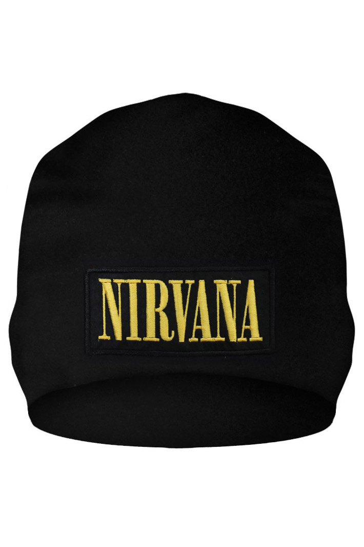 Шапка Rock Merch Nirvana с нашивкой - фото 2 - rockbunker.ru