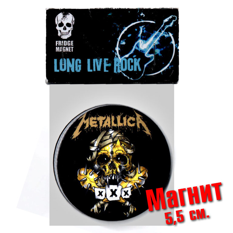 Магнит RockMerch Metallica - фото 2 - rockbunker.ru