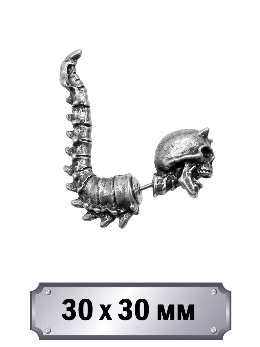 Серьги Alchemy Gothic E321 Wraith Spine - фото 1 - rockbunker.ru