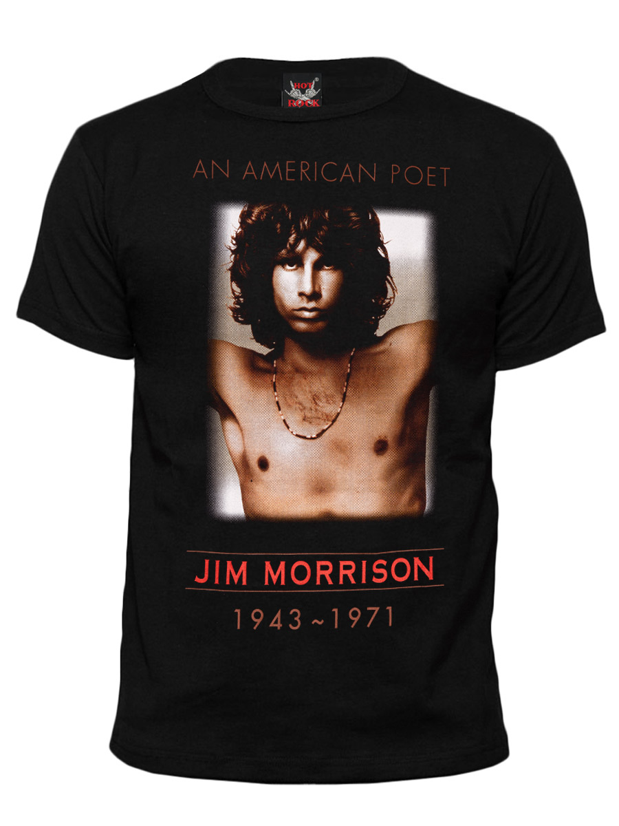 Футболка Hot Rock Jim Morrison An American Poet - фото 1 - rockbunker.ru