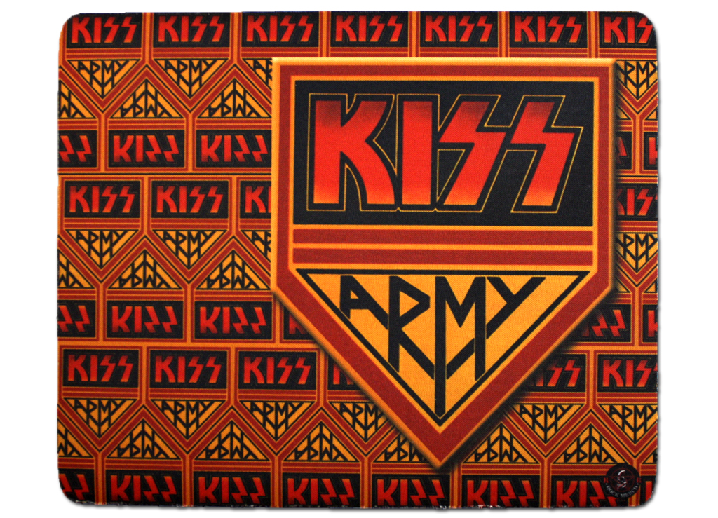 Коврик для мыши RockMerch Kiss Army - фото 1 - rockbunker.ru