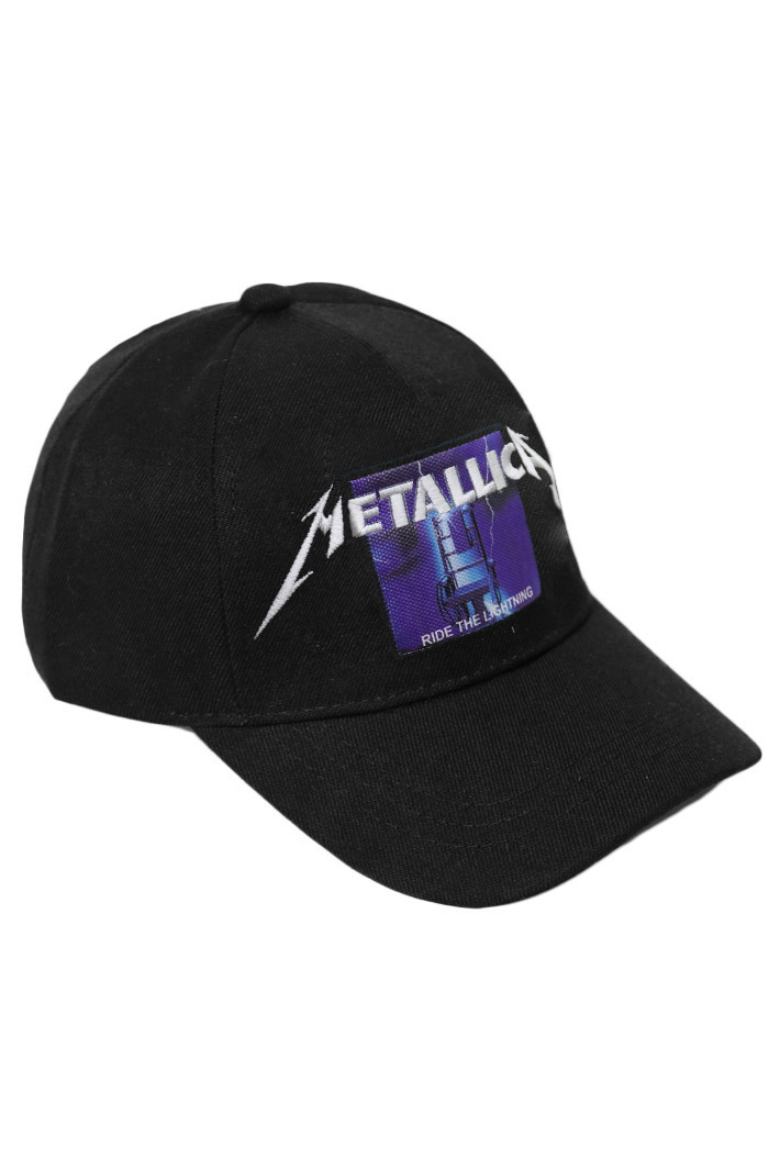 Бейсболка RockMerch с нашивкой Metallica Ride The Lightning - фото 1 - rockbunker.ru