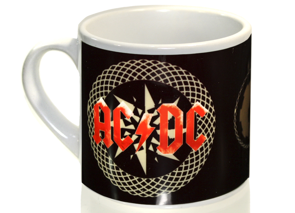 Чашка кофейная RockMerch AC DC - фото 1 - rockbunker.ru