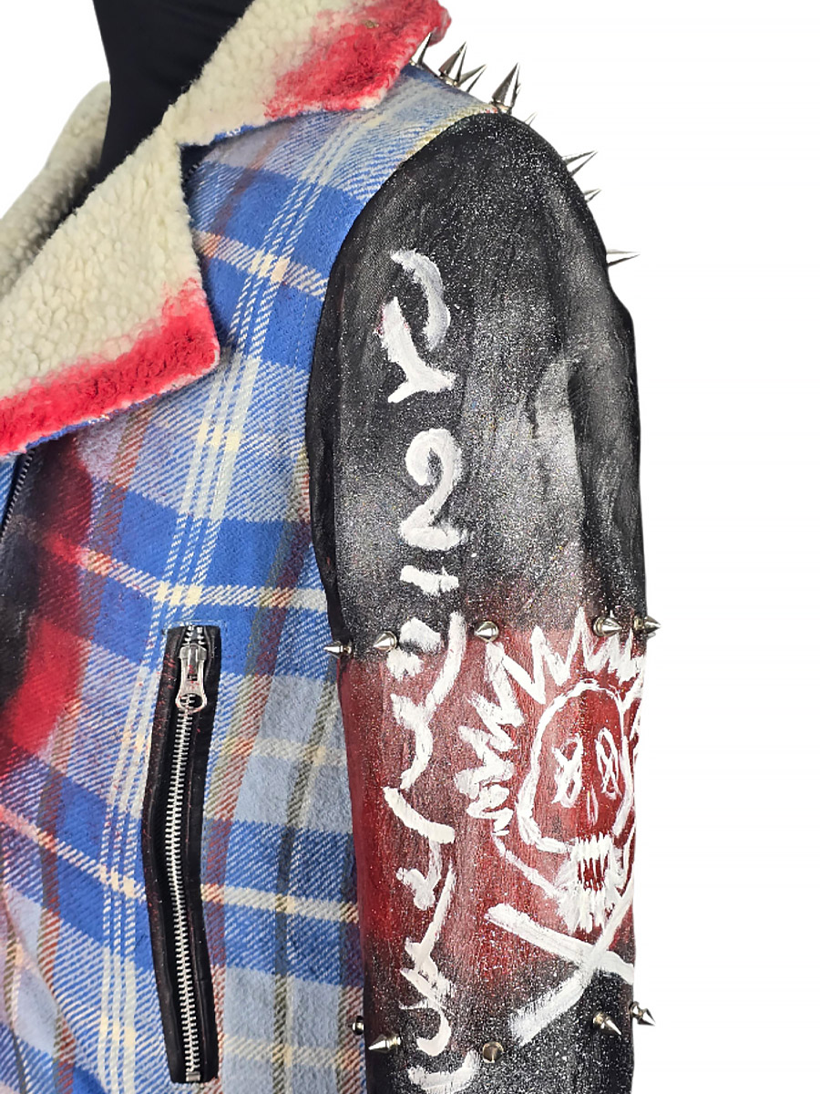 Косуха кастомная клетчатая Dead Man - фото 3 - rockbunker.ru