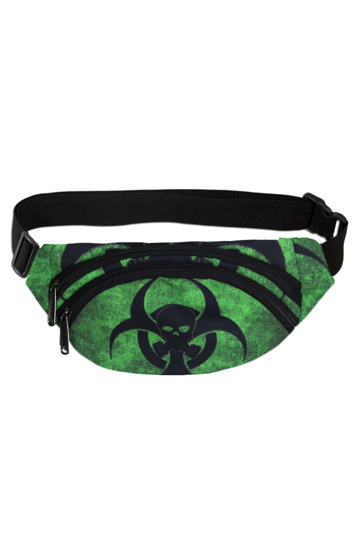 Сумка на пояс Full Print Biohazard Green - фото 1 - rockbunker.ru