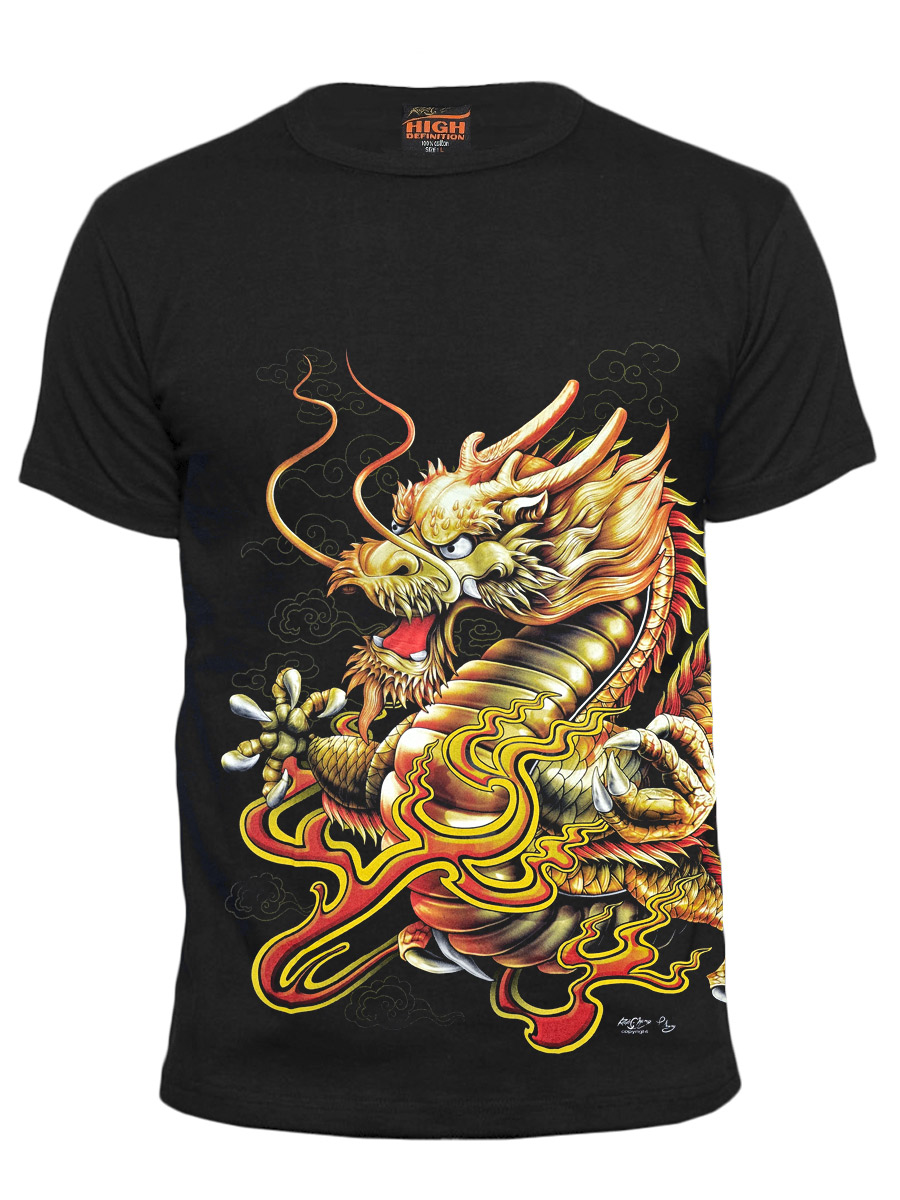 Футболка Rock Chang Золотой Дракон - фото 1 - rockbunker.ru