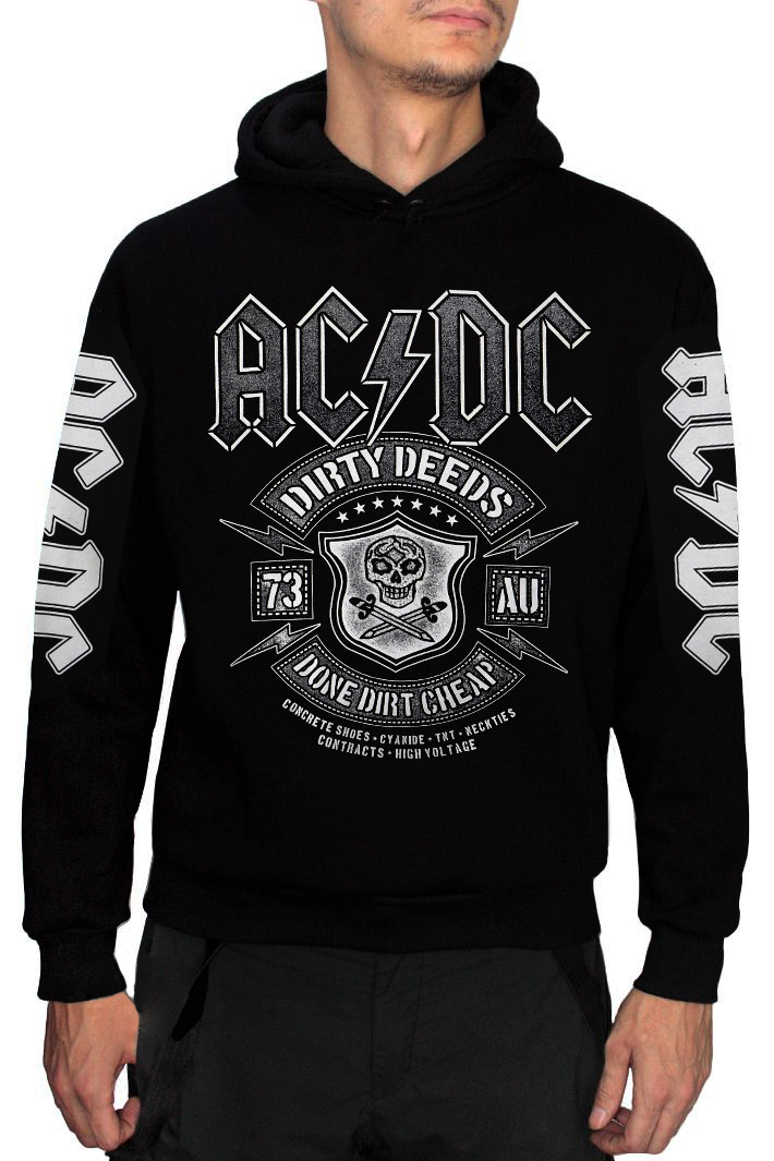 Толстовка RockMerch AC DC - фото 1 - rockbunker.ru