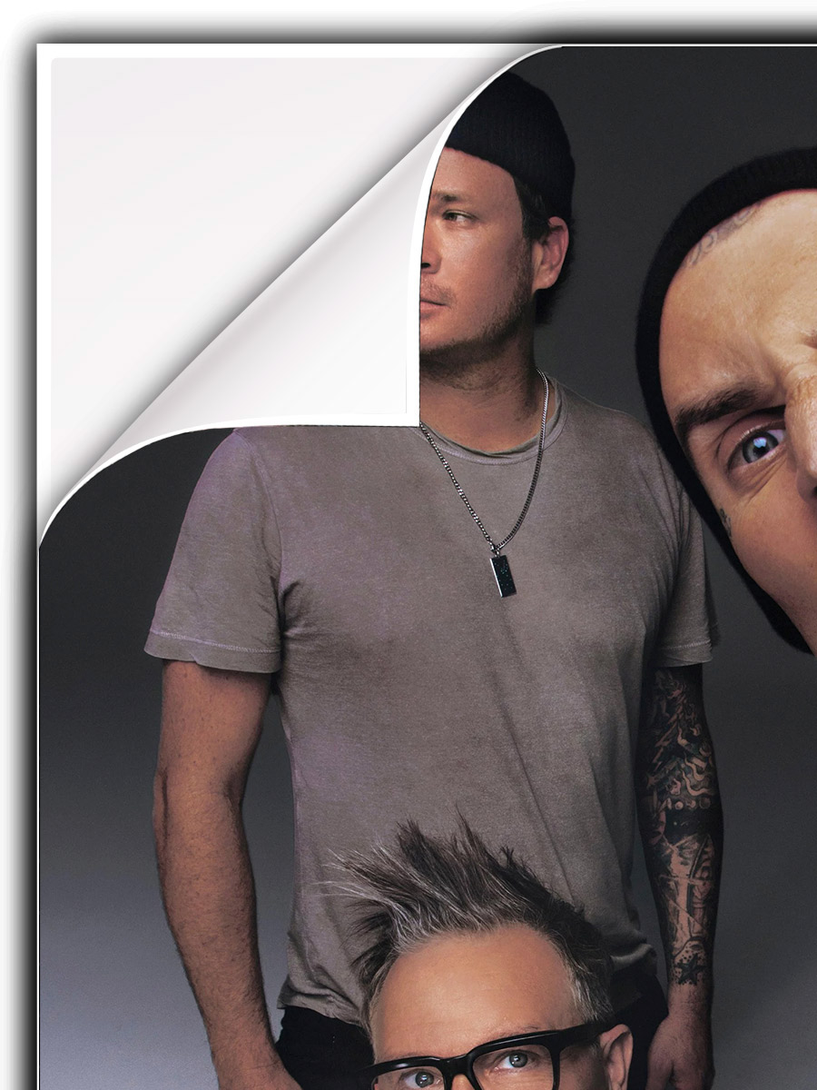 Плакат самоклеющийся на стену Blink-182 - фото 2 - rockbunker.ru