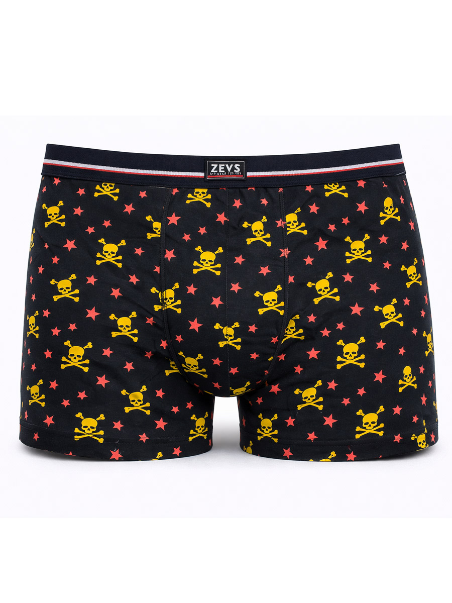 Трусы Черепа Черные - фото 1 - rockbunker.ru