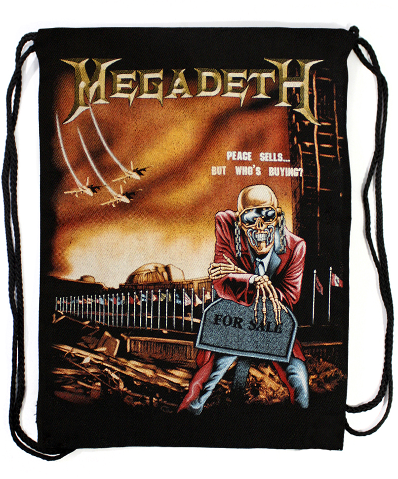 Мешок заплечный Megadeth - фото 1 - rockbunker.ru