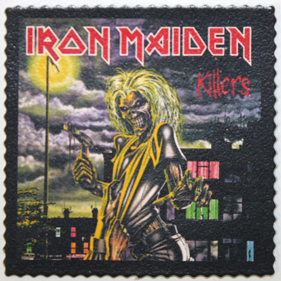 Кожаная нашивка Iron Maiden Killers - фото 1 - rockbunker.ru