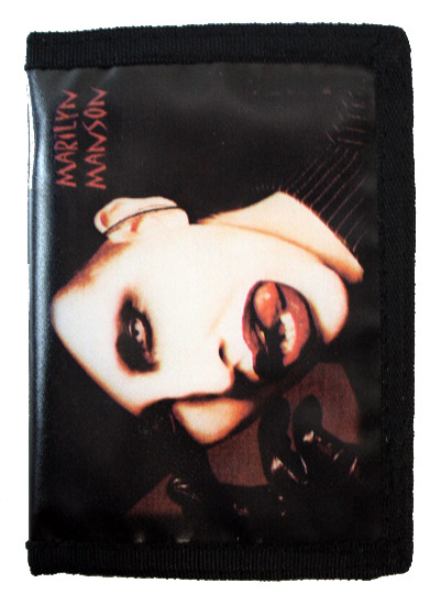 Кошелек Marilyn Manson из кожзаменителя - фото 1 - rockbunker.ru