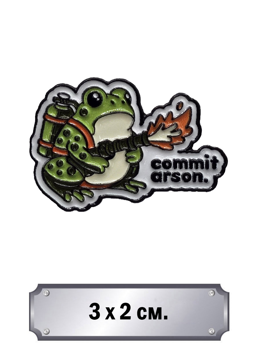 Значок Commit arson - фото 1 - rockbunker.ru