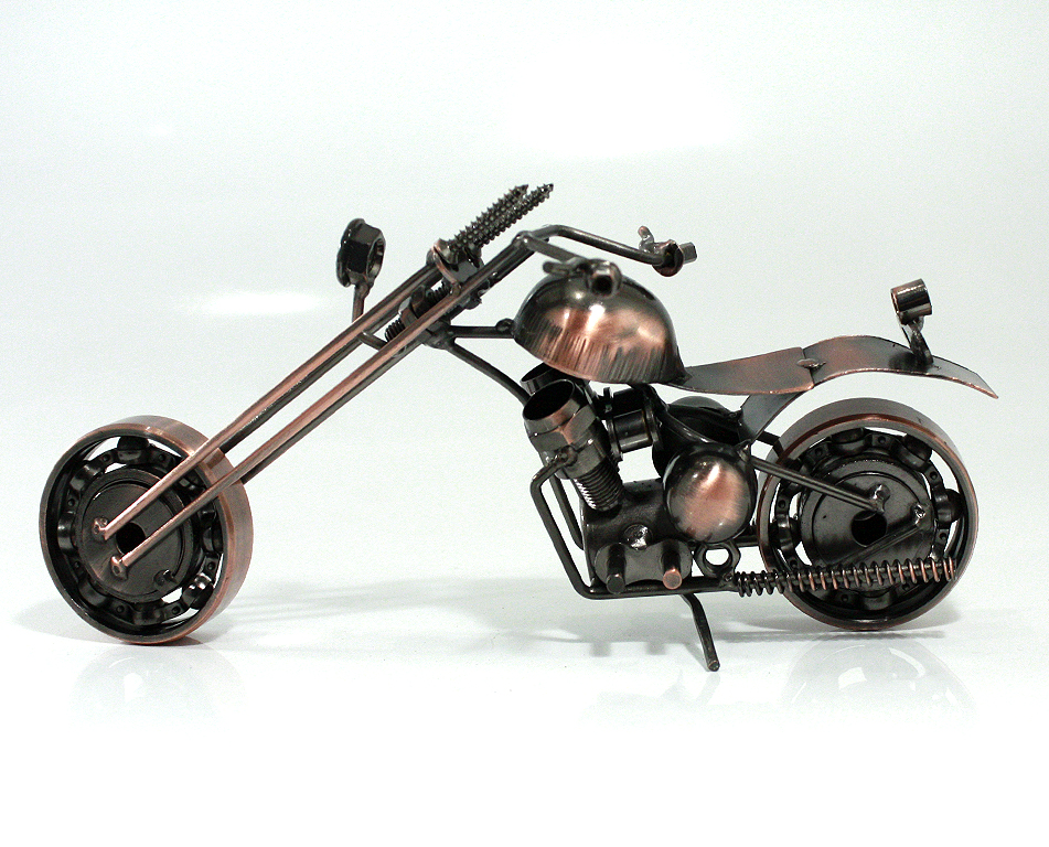 Сувенирная модель Мотоцикл ручной работы МРС012 - фото 3 - rockbunker.ru