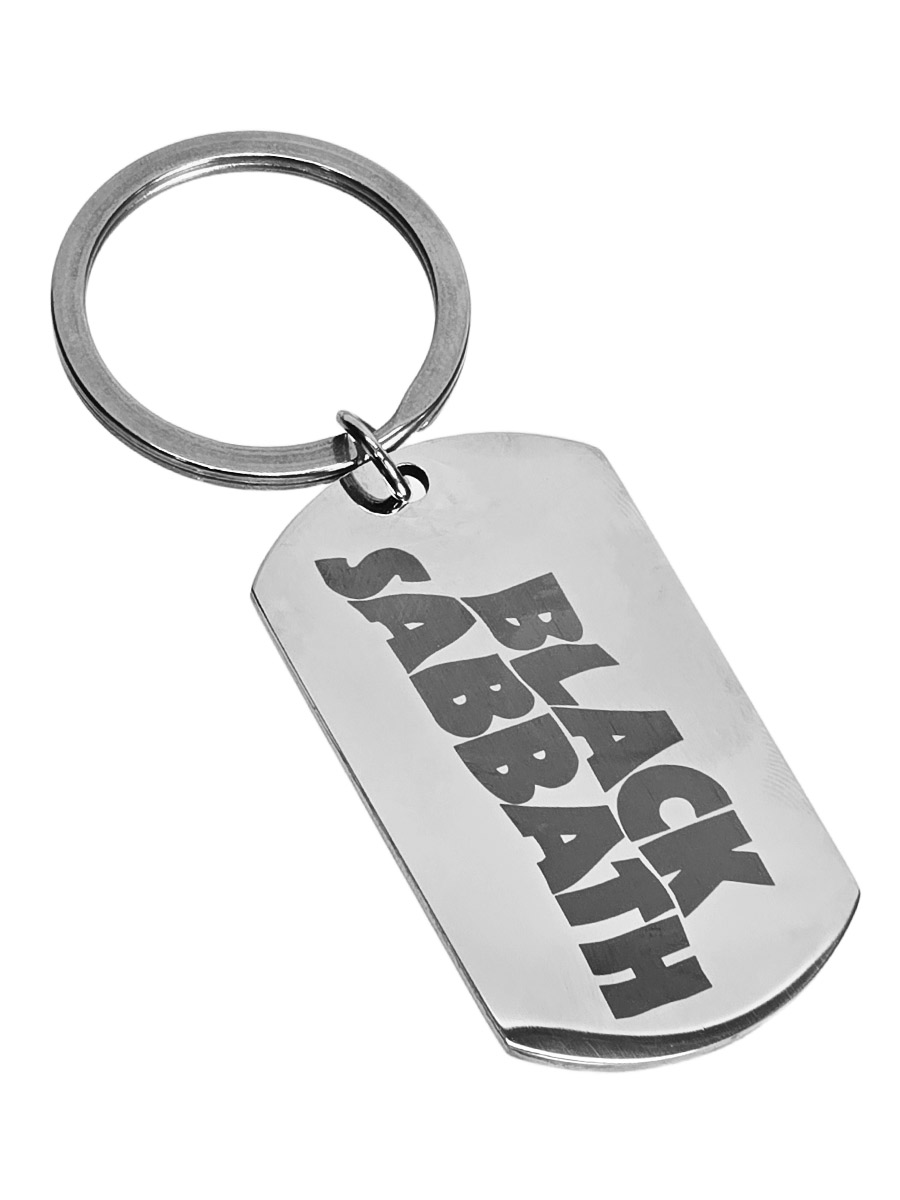 Брелок-жетон RockMerch с гравировкой Black Sabbath - фото 1 - rockbunker.ru