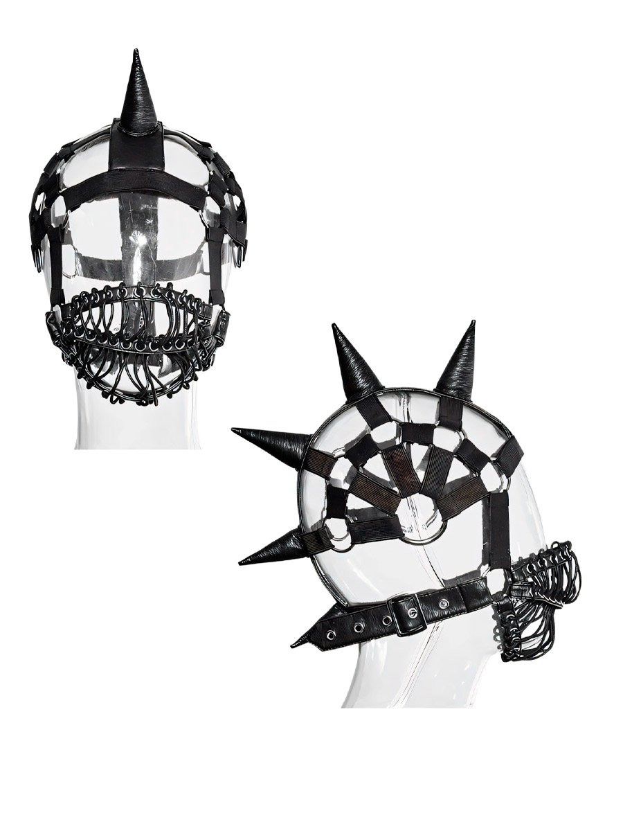 Маска Стимпанк с Шипами - фото 2 - rockbunker.ru