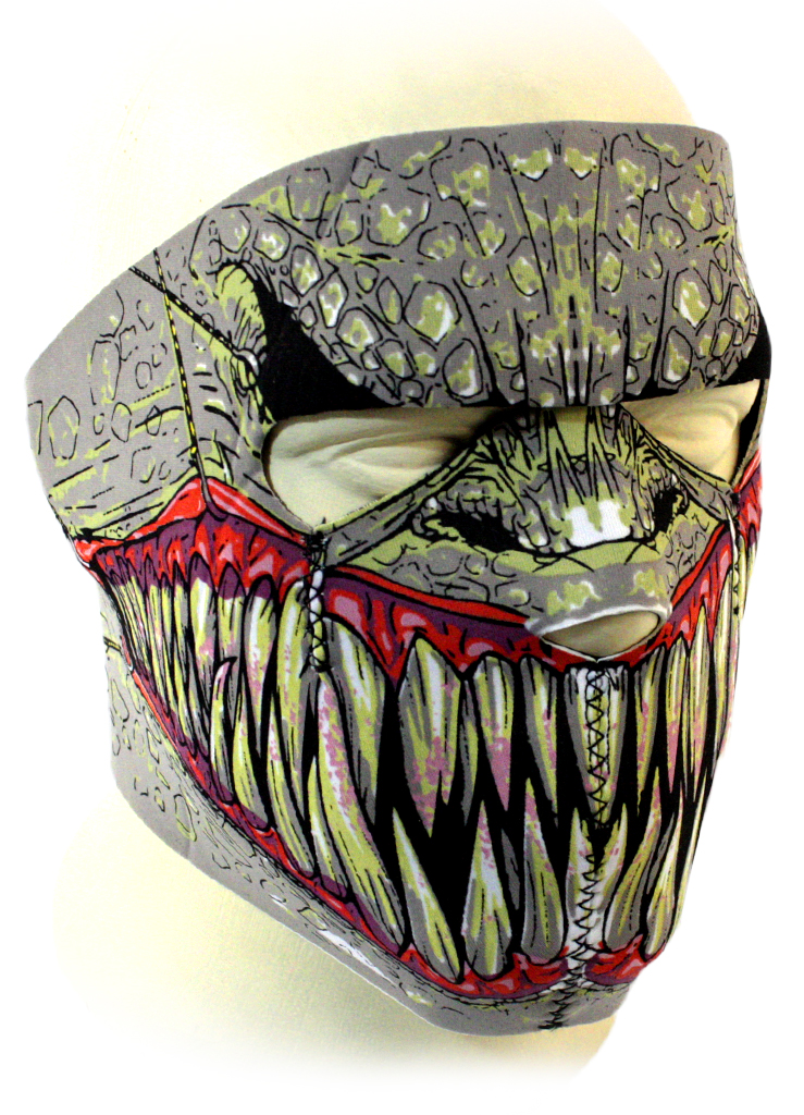 Байкерская маска рептилия на все лицо - фото 1 - rockbunker.ru