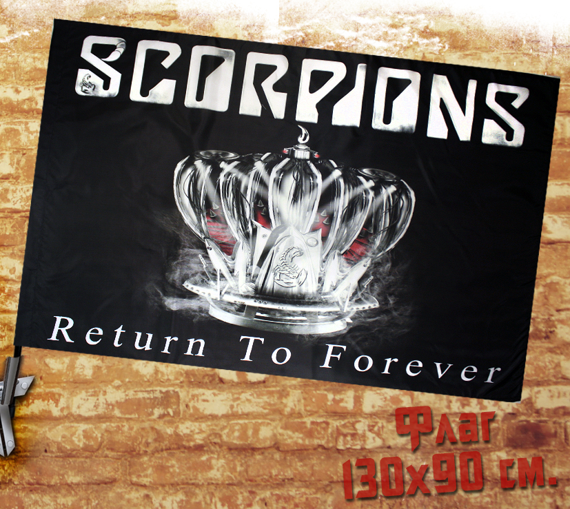 Флаг Scorpions Return to Forever - фото 1 - rockbunker.ru
