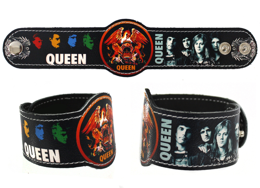 Фан-браслет кожаный RockMerch Queen - фото 1 - rockbunker.ru