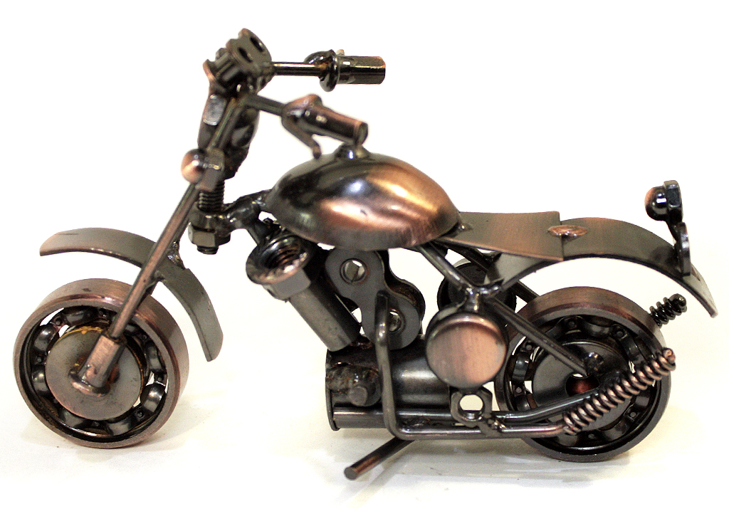 Сувенирная модель Мотоцикл ручной работы МРС024 - фото 4 - rockbunker.ru