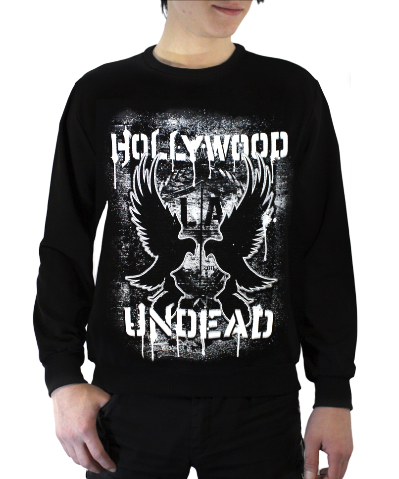 Свитшот RockMerch Hollywood Undead мужской - фото 1 - rockbunker.ru