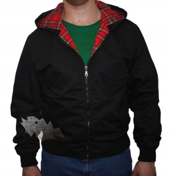 Куртка Hacker Харрингтон с подкладкой в клетку с капюшоном - фото 1 - rockbunker.ru