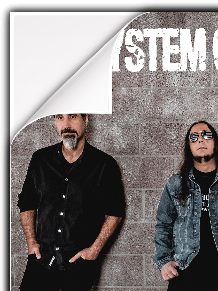 Плакат самоклеющийся на стену System Of A Down - фото 3 - rockbunker.ru