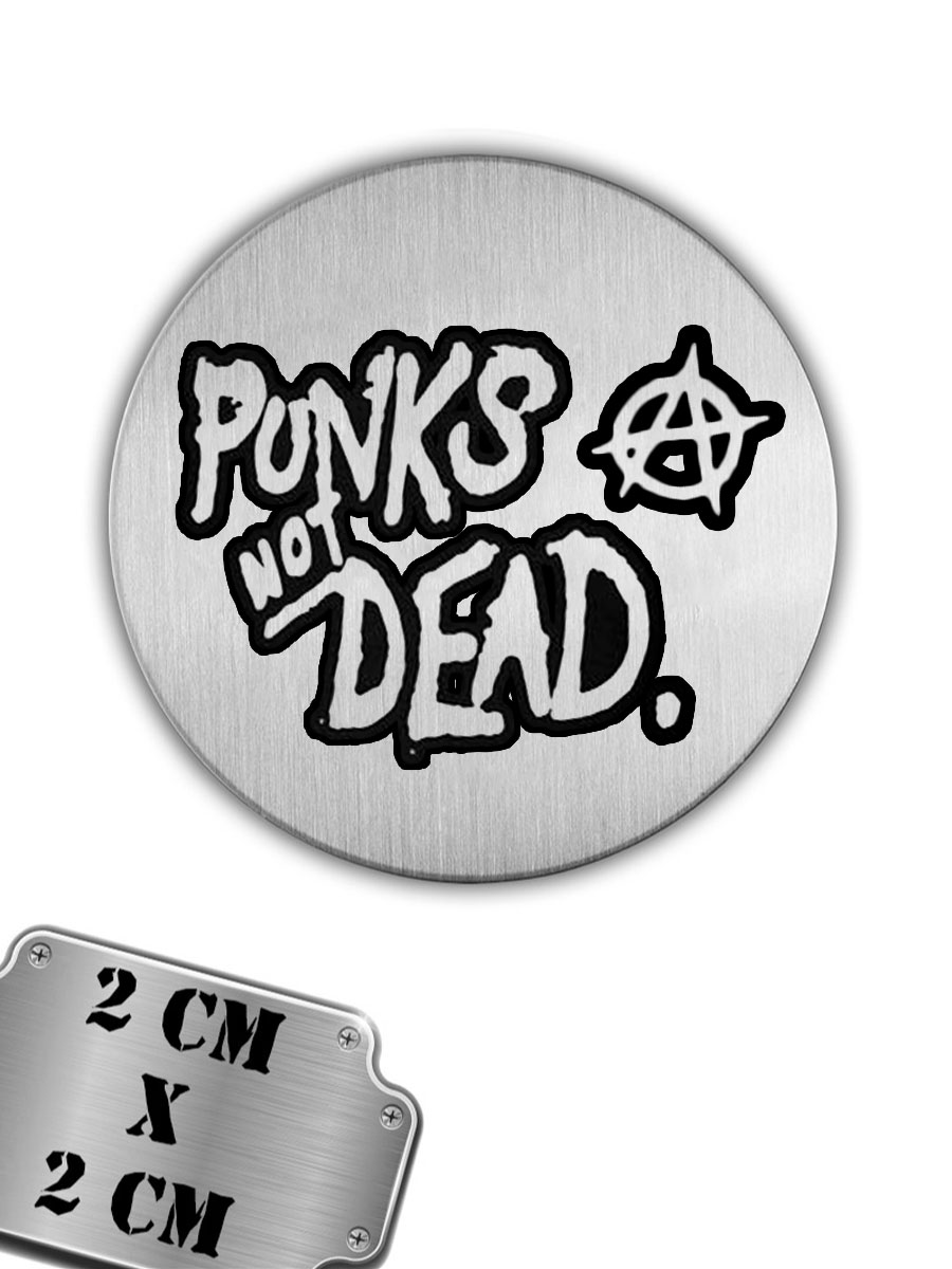 Значок-пин Punks Not Dead - фото 1 - rockbunker.ru