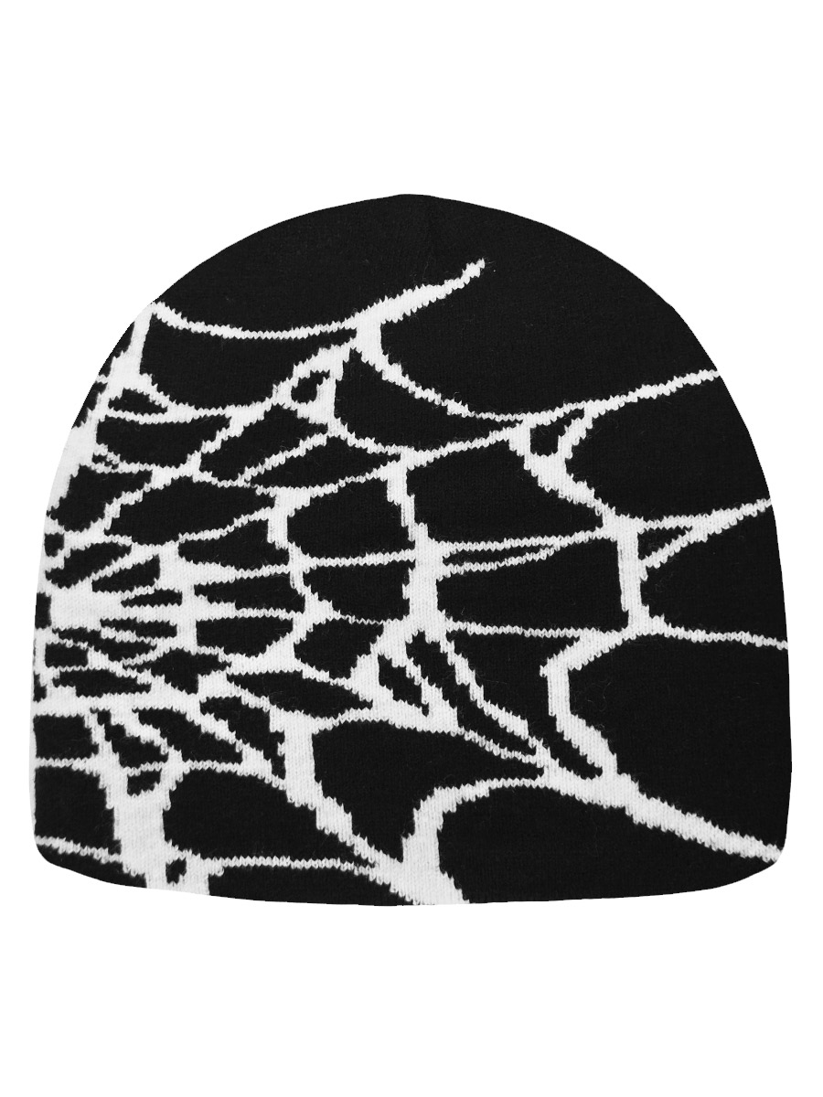 Шапка Паутина Белая - фото 2 - rockbunker.ru