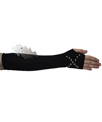 Перчатки-митенки Arm Warmer проклепанные - фото 2 - rockbunker.ru