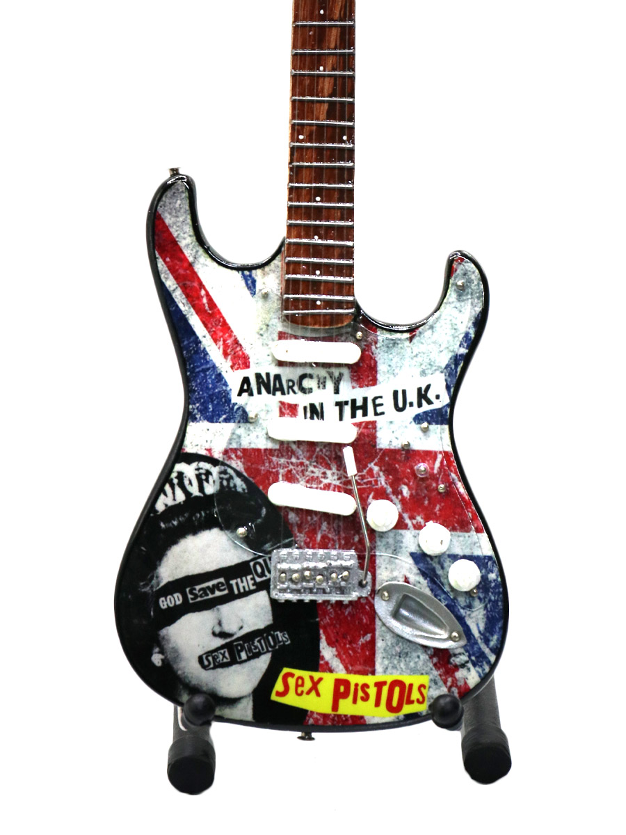 Сувенирная копия гитары Sex Pistols - фото 2 - rockbunker.ru